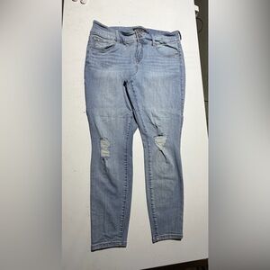 Torrid Light Blue Distressed Skinny Jeans